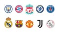 Official UEFA top-10 football clubs logo. Royalty Free Stock Photo